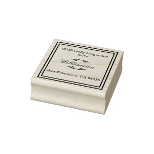 Aangepaste retourpostzegel rubberstempel