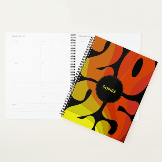 Aangepaste Retro 2025 Planner (Display)