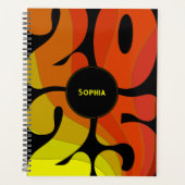 Aangepaste Retro 2025 Planner (Voorkant)