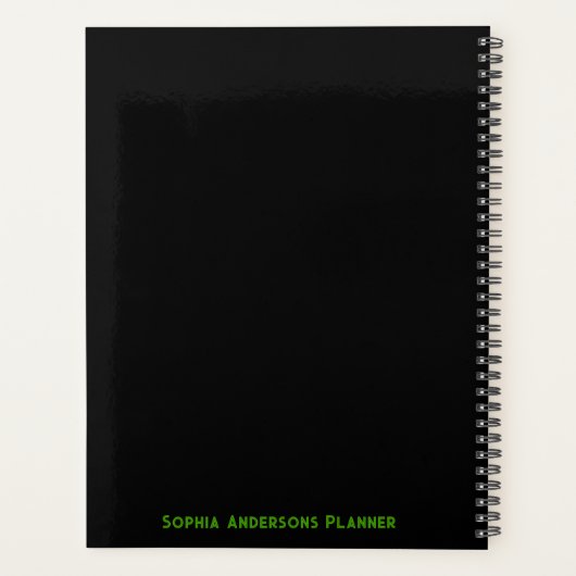 Aangepaste Retro 2025 Planner (Achterkant)