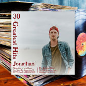 Aangepaste Retro Album Hoesje Muziek 30e Verjaarda Kaart