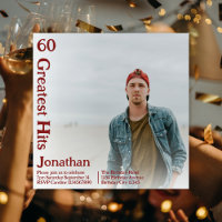 Aangepaste Retro Album Hoesje Muziek 60e Verjaarda