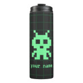 Aangepaste Retro Alien Waterfles Waterfles Thermosbeker (Voorkant)