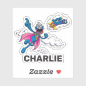 Aangepaste Retro Art Big Bird Sticker (Vel)