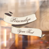 Aangepaste Retro Banner Barbershop Snackbar Raamsticker (Vel 2)