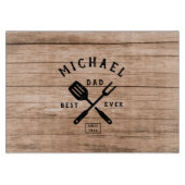 Aangepaste retro BEST DAD OOIT Rustige houten afdr Snijplank (Voorkant)