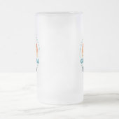 Aangepaste retro Beste opa op vaderdag Matglas Bierpul (Center)