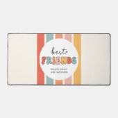 Aangepaste Retro Beste Vrienden BFFs Schattigee Be Bureaumat (Voorkant)