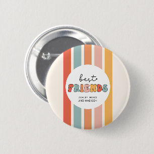 Aangepaste Retro Beste Vrienden BFFs Schattigee Be Ronde Button 5,7 Cm
