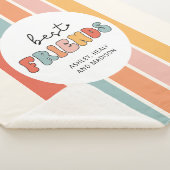 Aangepaste Retro Beste Vrienden BFFs Schattigee Be Sherpa Deken (3/4)