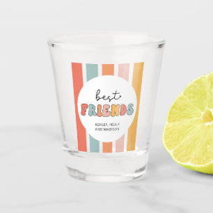 Aangepaste Retro Beste Vrienden BFFs Schattigee Be Shot Glas