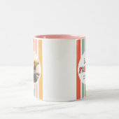 Aangepaste Retro Beste Vrienden BFFs Schattigee Be Tweekleurige Koffiemok (Center)