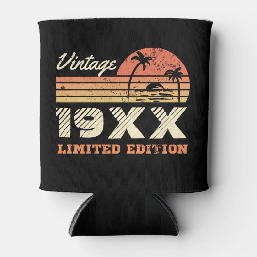 Aangepaste retro Birthday Blikjeskoeler (Voorkant)