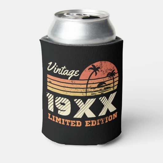 Aangepaste  retro Birthday Blikjeskoeler (Blikje Achterkant)