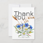 Aangepaste Retro Boho Kaarten, Gepersonaliseerde W Bedankkaart (Voorkant)