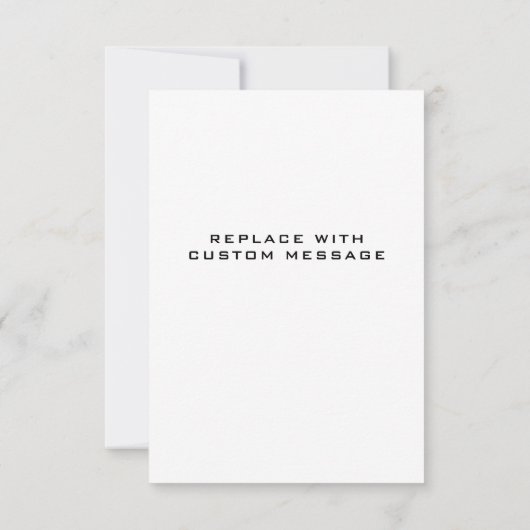 Aangepaste Retro Boho Kaarten, Gepersonaliseerde W Bedankkaart (Achterkant)