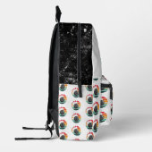 Aangepaste Retro Bowling Pins Team & Speler Naam Bedrukte Rugzak (Links)