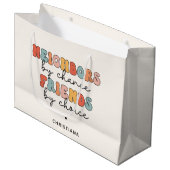 Aangepaste Retro Buren door Toeval Vrienden door K Groot Cadeauzakje (Voorkant Gekanteld)