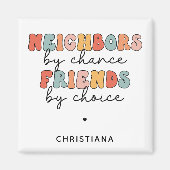 Aangepaste Retro Buren door Toeval Vrienden door K Magneet (Voorkant)