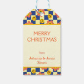 Aangepaste retro cadeaulabel (Voorkant)