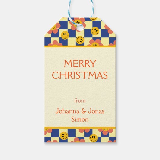 Aangepaste retro cadeaulabel (Voorkant)