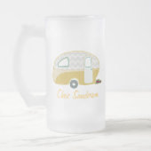 Aangepaste Retro Caravan Beer Glass Matglas Bierpul (Links)