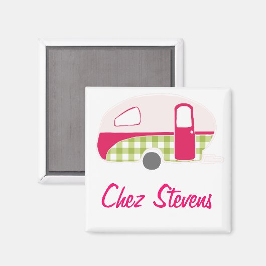 Aangepaste Retro  caravan Design Magnets Magneet (Voorkant / Achterkant)