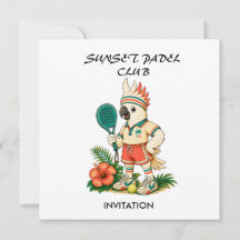 Aangepaste Retro Cockatoo Junior Padel Club Kids