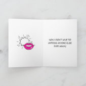 Aangepaste Retro Comic Paar Grappige Valentijnsdag Kaart (Binnen)