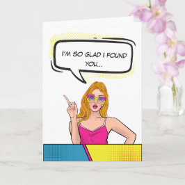 Aangepaste Retro Comic Paar Grappige Valentijnsdag Kaart