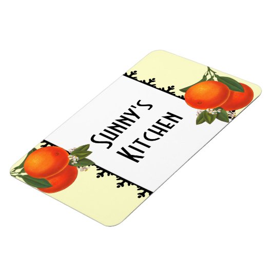 Aangepaste Retro Crate Art Sinaasappels Magnet Magneet (Linkerzijde)