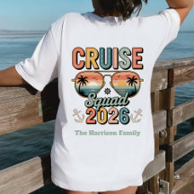 Aangepaste Retro Cruise Squad 2026 Gezinsvakantie 
