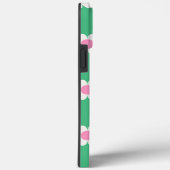 Aangepaste Retro Daisies roze en Groene Aangepast Case-Mate iPhone Case (Achterkant / Rechts)