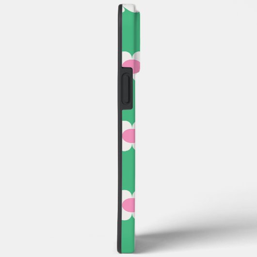 Aangepaste Retro Daisies roze en Groene Aangepast Case-Mate iPhone Case (Achterkant / Rechts)