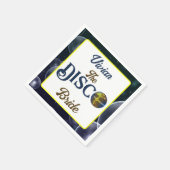 Aangepaste Retro Disco Bachelorette Party Disco Br Servet (Hoek)