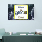 Aangepaste Retro Disco Bachelorette Party Disco Br Spandoek (Beurs)