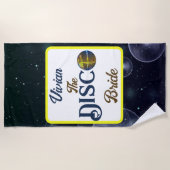 Aangepaste Retro Disco Bachelorette Party Disco Br Strandlaken (Voorkant)