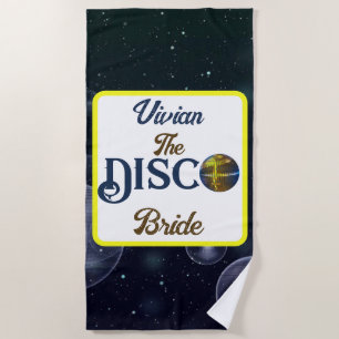 Aangepaste Retro Disco Bachelorette Party Disco Br Strandlaken