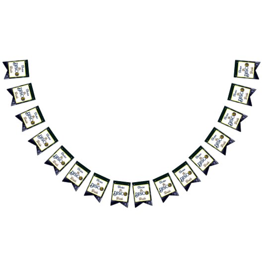 Aangepaste Retro Disco Meidenavond Disco Bruid Vlaggetjes (Alle)