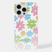 Aangepaste Retro Floral Art Pattern iPhone 12 Hoesje (Achterkant)