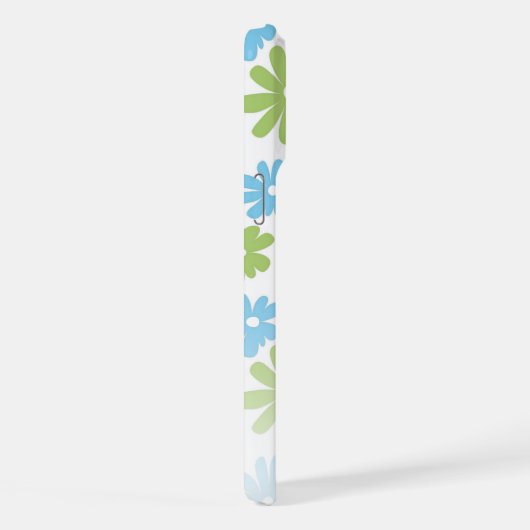 Aangepaste Retro Floral Art Pattern iPhone 12 Hoesje (Rechterkant)