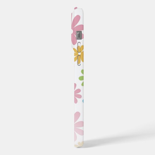 Aangepaste Retro Floral Art Pattern iPhone 12 iPhone Hoesje (Linkerkant)