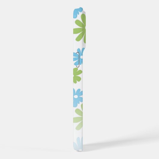 Aangepaste Retro Floral Art Pattern iPhone 12 iPhone Hoesje (Rechterkant)