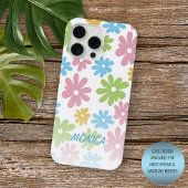 Aangepaste Retro Floral Art Pattern iPhone 12 iPhone Hoesje