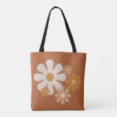 Aangepaste Retro Floral Boho Tote Bag (Achterkant)
