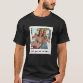 Aangepaste retro  foto t-shirt (Voorkant)