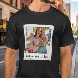 Aangepaste retro  foto t-shirt