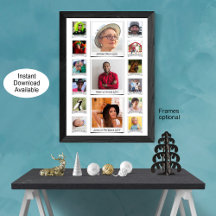 Aangepaste retro fotocollage en tekst