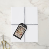Aangepaste Retro Fototags, Vintage Feestviering Cadeaulabel (Met Touw)