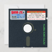 Aangepaste Retro Game Birthday Noteer diskette 5.2 Kaart (Achterkant)